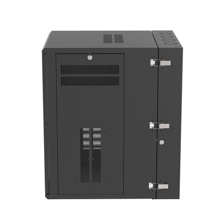 Panduit PanZone Wall Mount Cabinet, Windowed Front Door, 18 RU, Black, 30" Depth PZWMC1830W